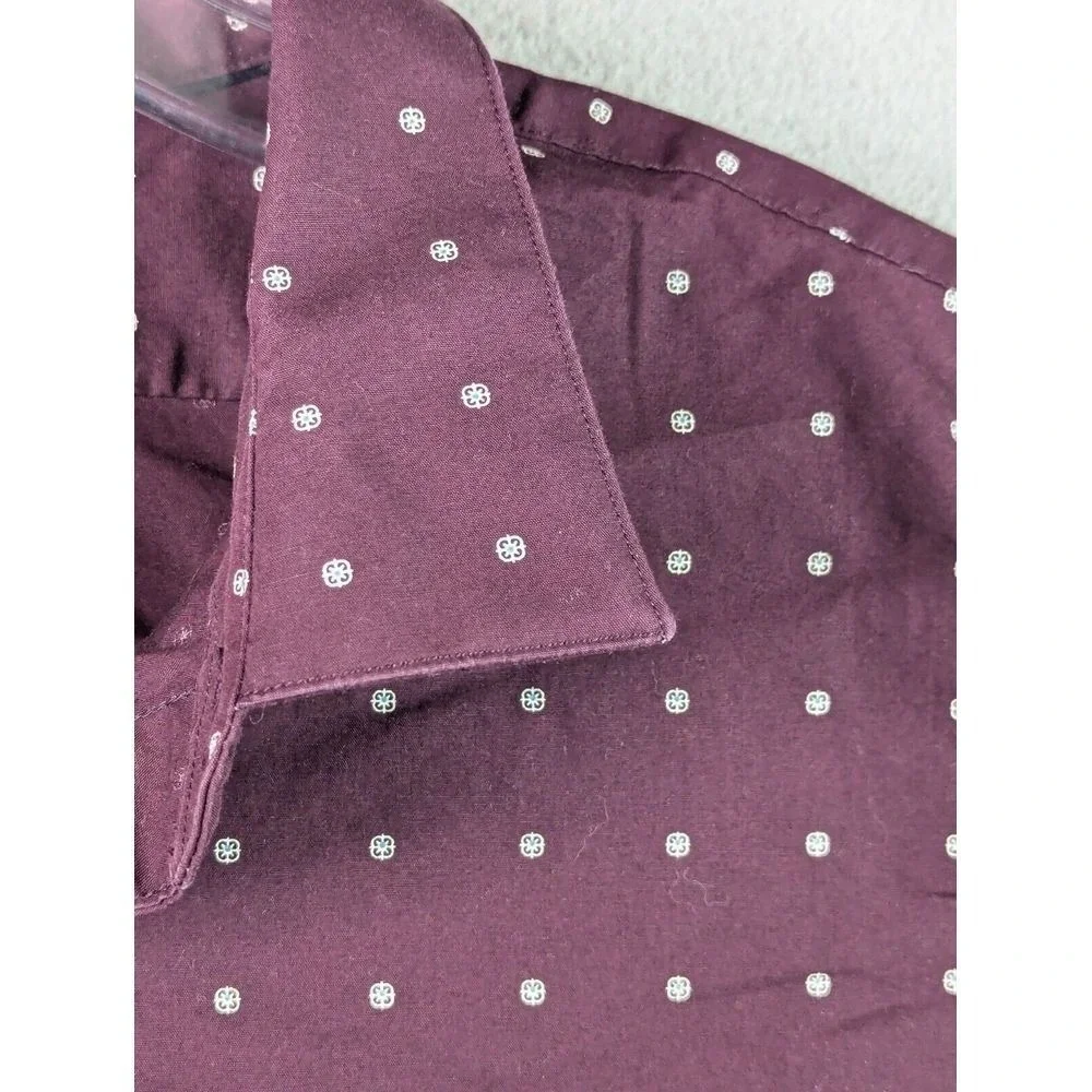 Banana Republic Classic Fit Non Iron Shirt Mens XL Polka Dot Button Down Preppy